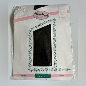 Touch Ups Classics Black Hosiery Medium